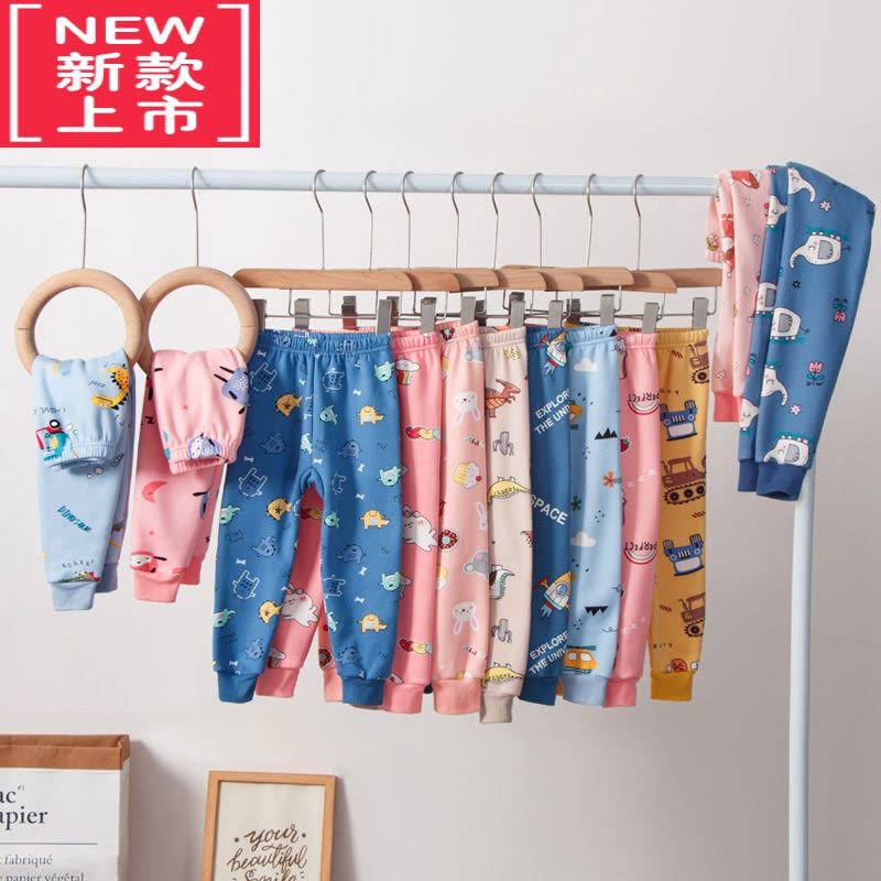 可莉允儿童男加绒内穿一体绒男童德绒冬季女童加厚内裤秋裤女裤子保暖裤图片