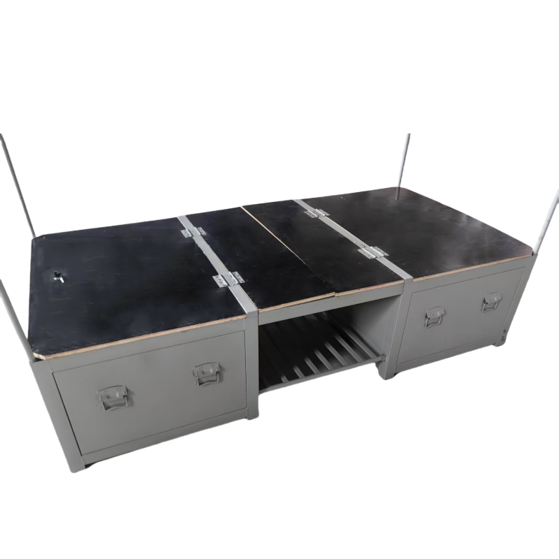 鋆珑 钢制制式床 单人床+床头柜 组高清大图