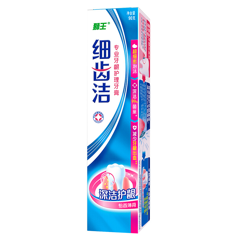 狮王 细齿洁 专业牙龈护理 怡香薄荷牙膏 90g(单位:支)