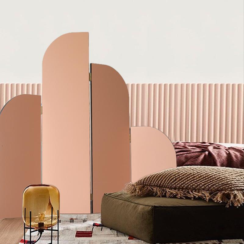 汐岩 | 北欧客厅屏风隔断折屏现代简约折叠可移动设计师屏风高清大图