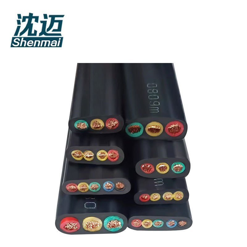 沈迈 铜芯扁电缆 YFFB-8*2.5平方 /米高清大图