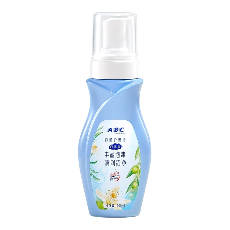 ABC卫生护理液 女性私处洗液弱酸性慕斯泡沫型(KMS护理配方)200ml*2瓶高清大图