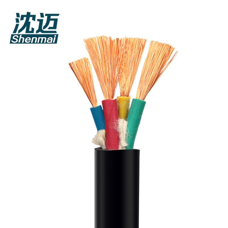 沈迈 铜芯橡套软电线 YC-3*50+1*16平方 1米高清大图