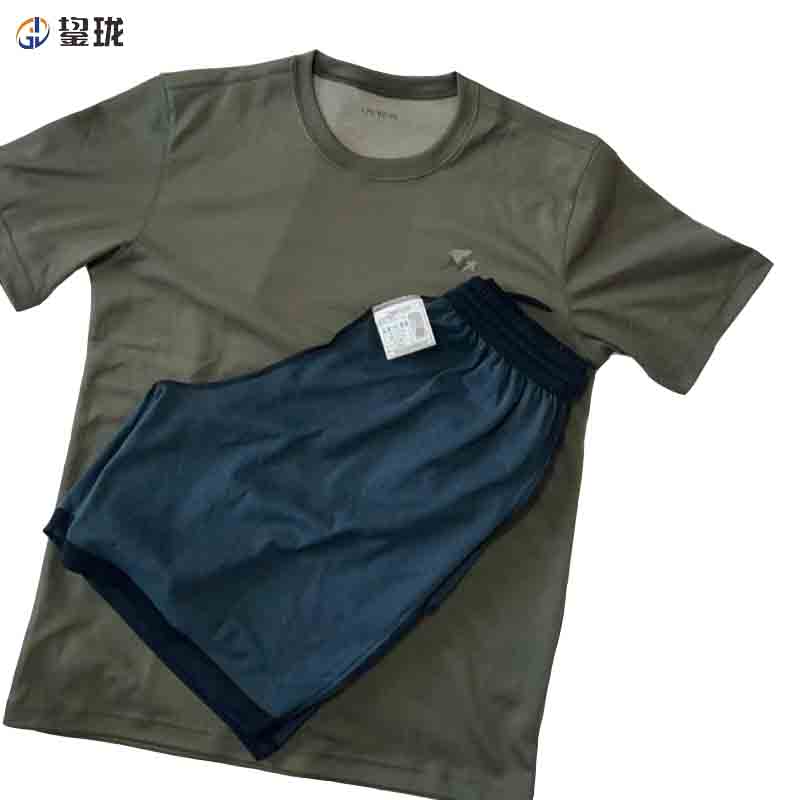 鋆珑 可定制 夏季工作服 体能训练服劳保服 短袖+短裤 套高清大图