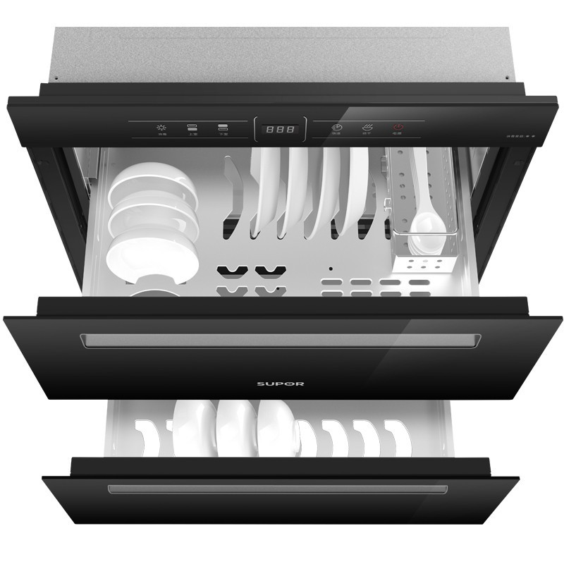 苏泊尔supor消毒柜家用碗柜碗筷紫外线二星级100l嵌入式消毒柜608100g