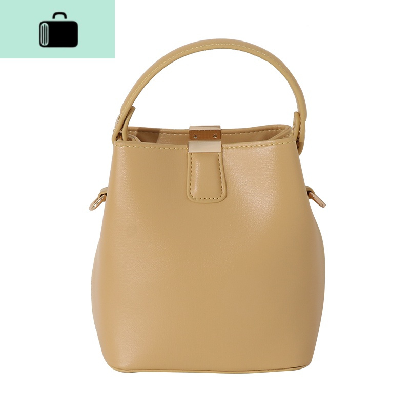 奶色水桶包夏天包包女2020新款韩版简约百搭单肩斜挎手提小包newlake
