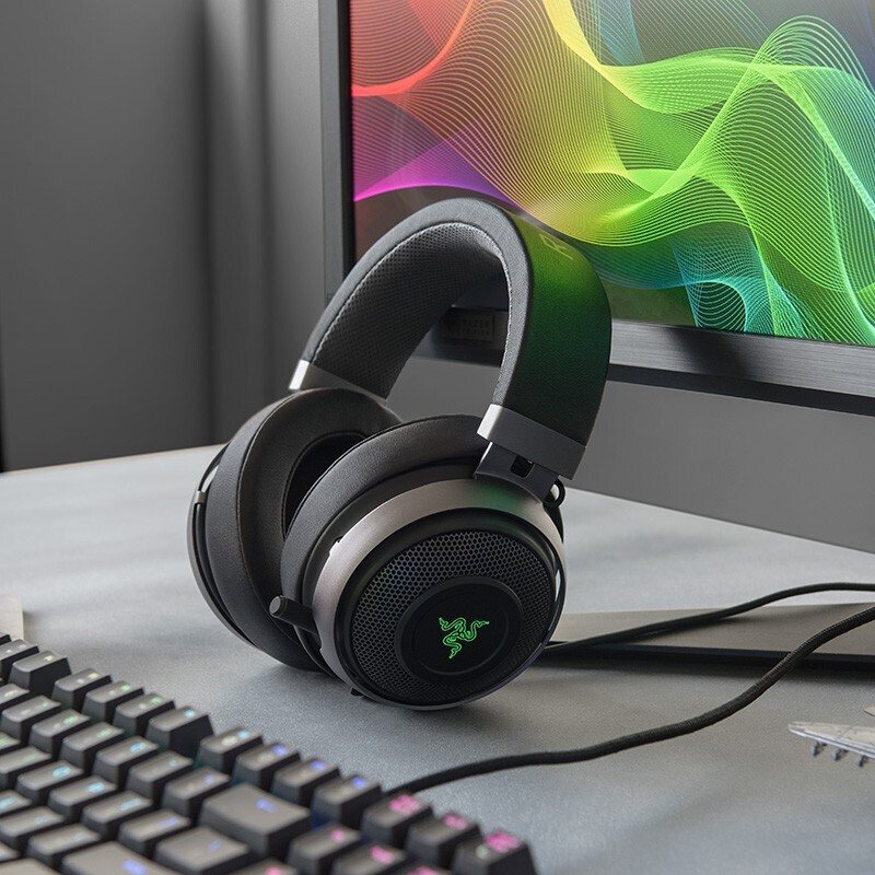雷蛇/Razer 北海巨妖7.1 V2幻彩版 头戴式电竞游戏耳机 韦神同款游戏耳麦 虚拟环绕音 黑色