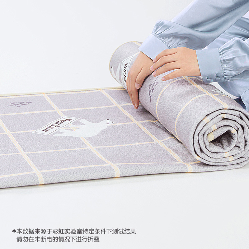 彩虹XL1352双温双控化纤印花双人电热毯1.8*1.5米 1床高清大图