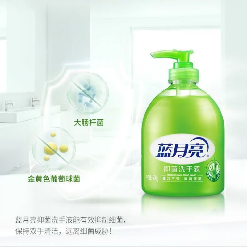 蓝月亮 芦荟抑菌洗手液500G/瓶高清大图