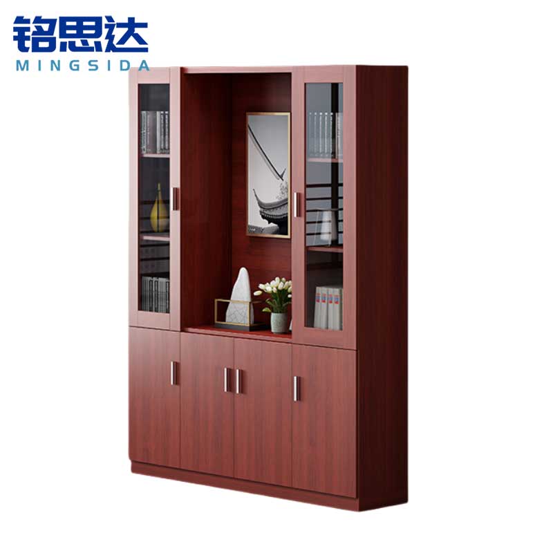 铭思达书柜四门台高清大图