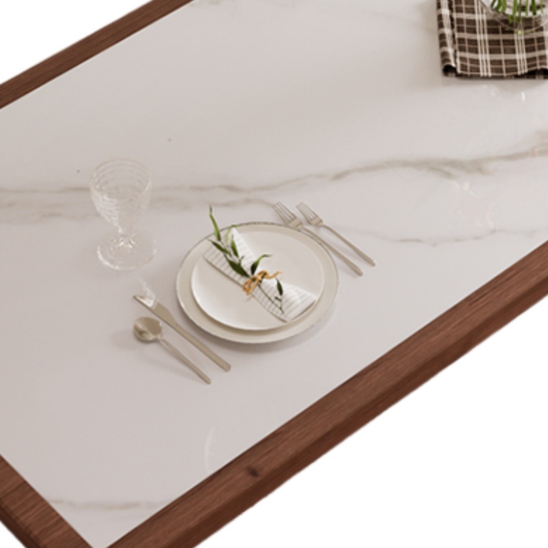 豫龙都岩板餐桌1.2m张高清大图