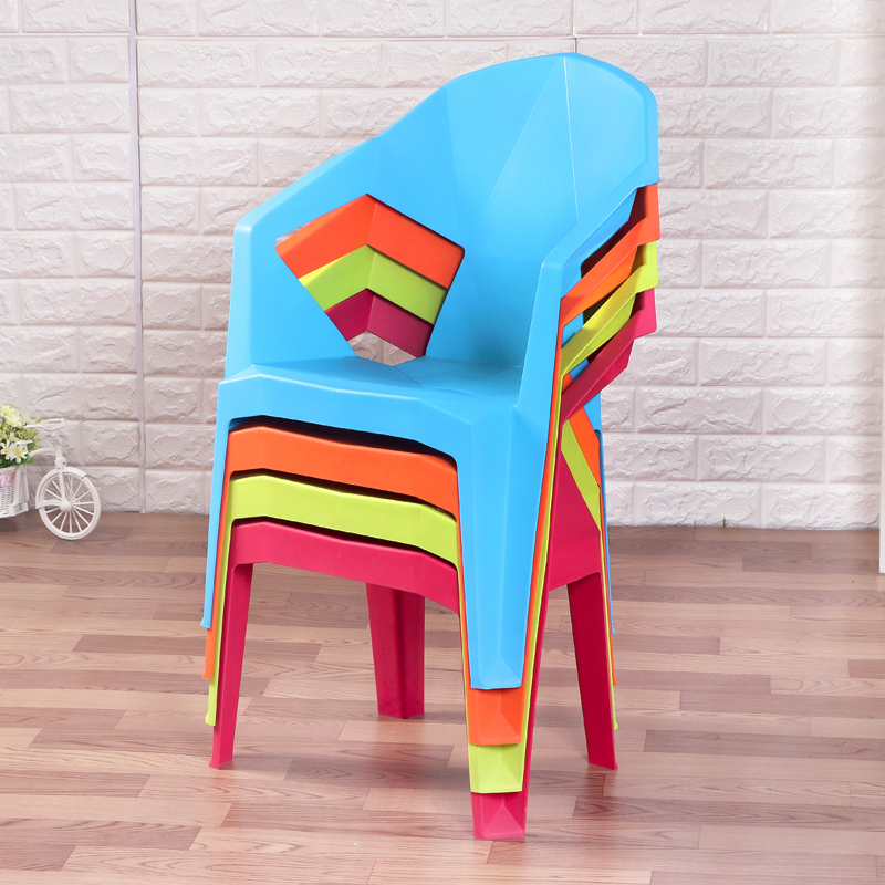 皇豹双扶手塑料椅子儿童塑料靠背椅子餐椅幼儿园玩耍休息早教凳子椅子