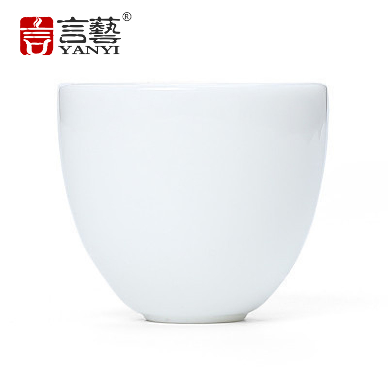 言艺(yanyi) 陶瓷个人杯杯白瓷茶具茶盏茶碗品茗杯-白瓷不倒杯70ml