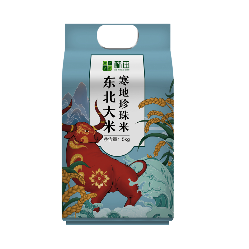 苏宁宜品自营酥田东北珍珠大米5KG,产地直发,当季新米,双层保鲜,现磨现米,东北大米
