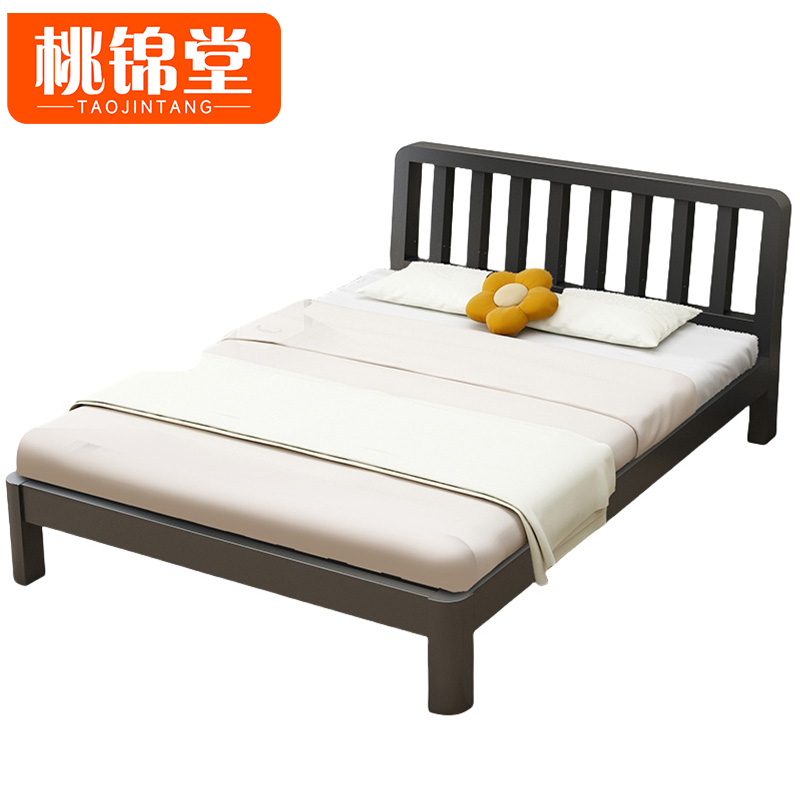 桃锦堂平尾款床含床垫高清大图