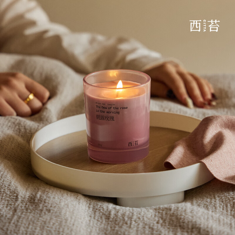 CITTA 金山玫瑰系列香薰蜡烛礼盒送对象生日礼物结婚伴手礼 檀木玫瑰-蜡烛金山玫瑰系列·香薰蜡烛朝露玫瑰