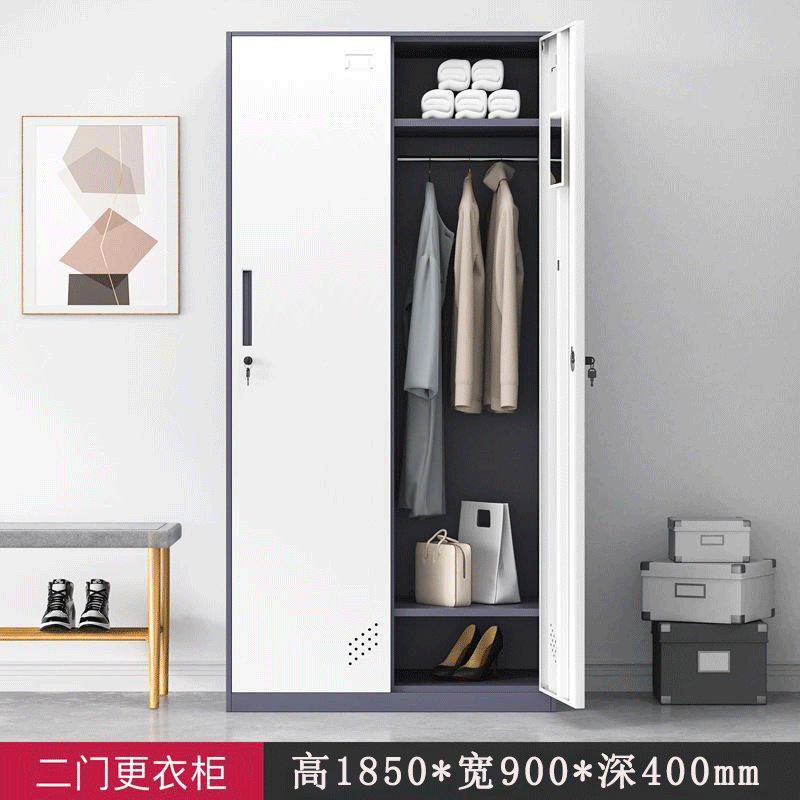 晨以橙二门更衣柜 高1800*宽900*深400mm 台高清大图