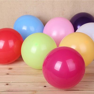 家柏饰(CORATED)结婚气球加厚彩色气球装饰生日布置马卡龙气球拱红儿童100个_1