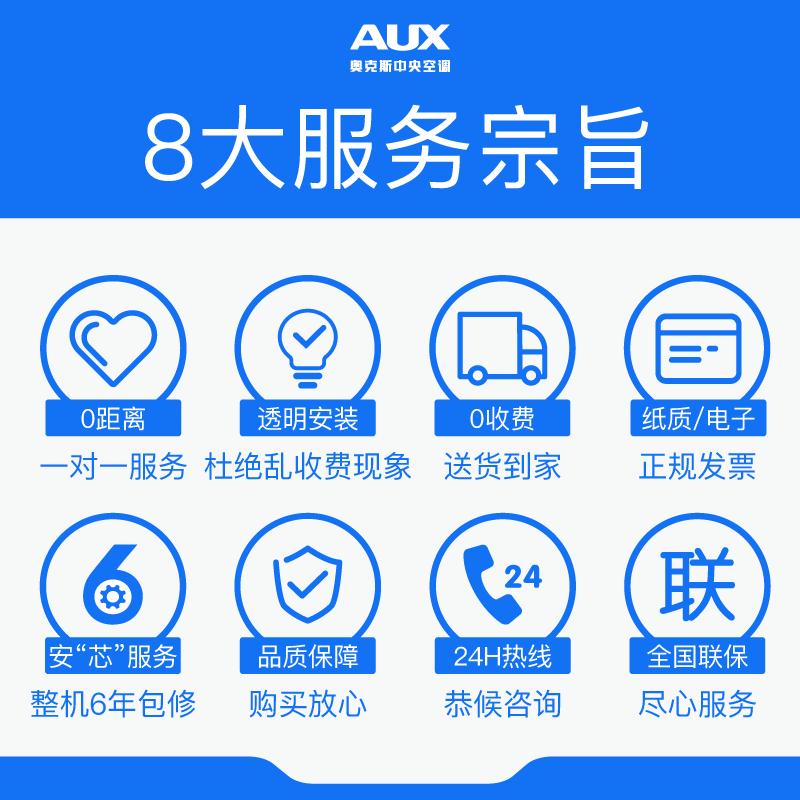 奥克斯(AUX)中央空调 8匹变频冷暖电辅 1级能效多联机DLR-H224W5(C1) 一拖六适用150~210㎡高清大图