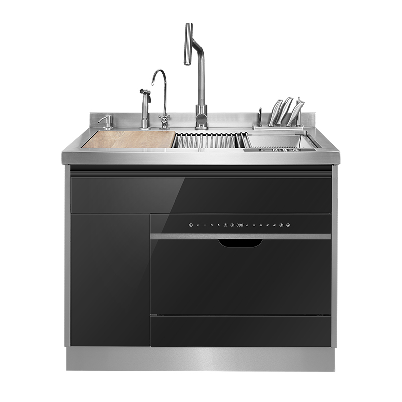 欧尼尔ounierlpx602集成水槽洗碗机超声波清洗消毒烘干一体机一体柜