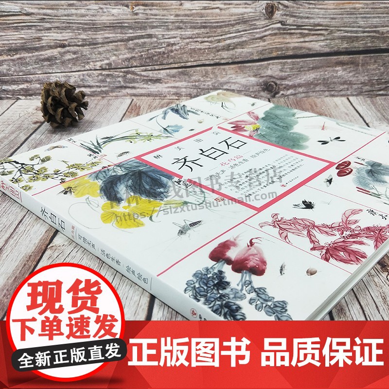 醉美册页齐白石花鸟篇 国画作品赏析美术绘画技巧 国画山水画收藏书籍 国画名作学绘画美术图书画册 水墨画 四川美术出版社高清大图
