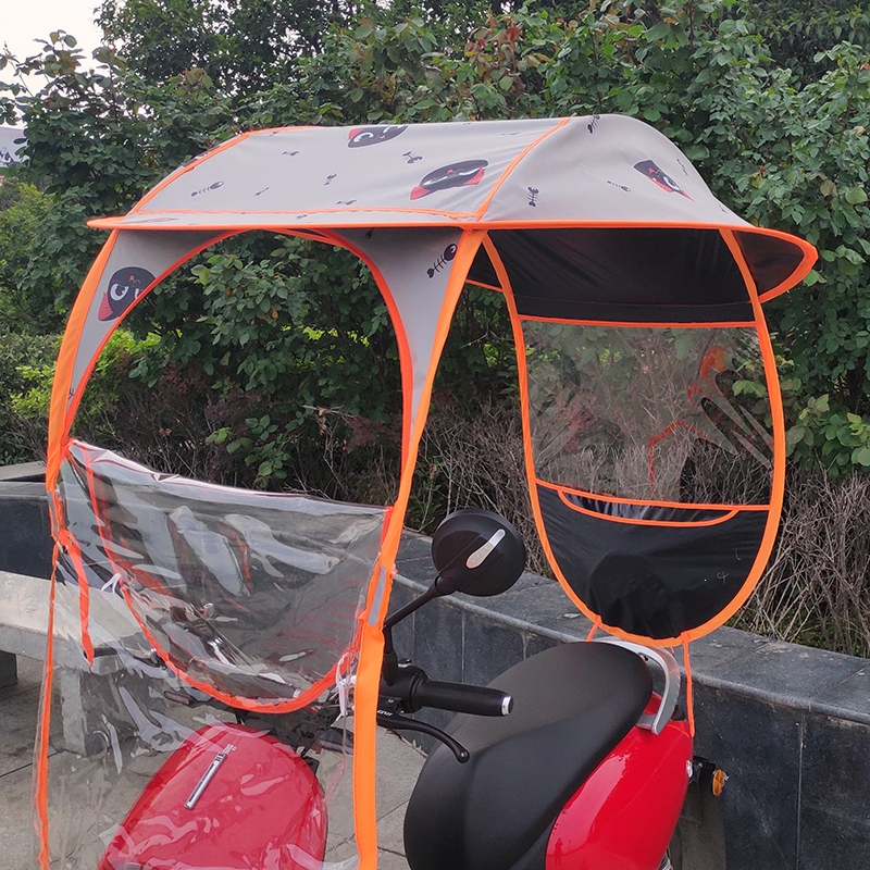 电动车闪电客雨棚蓬加厚车棚雨伞摩托车遮阳伞新款电车防晒防雨四季