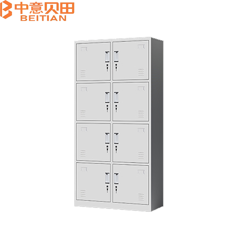 中意贝田 BT-G020 900*420*1800mm 办公室文件柜员工更衣收纳储物8门更衣柜 HJ