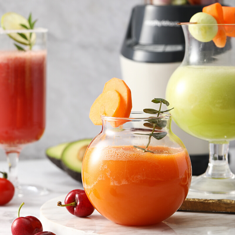 摩飞破壁机家用多功能料理机绞肉机小型水果榨汁机婴儿辅食搅拌器全自动低音果汁机MR9501 轻奢蓝(搅拌+榨汁机+研磨}高清大图