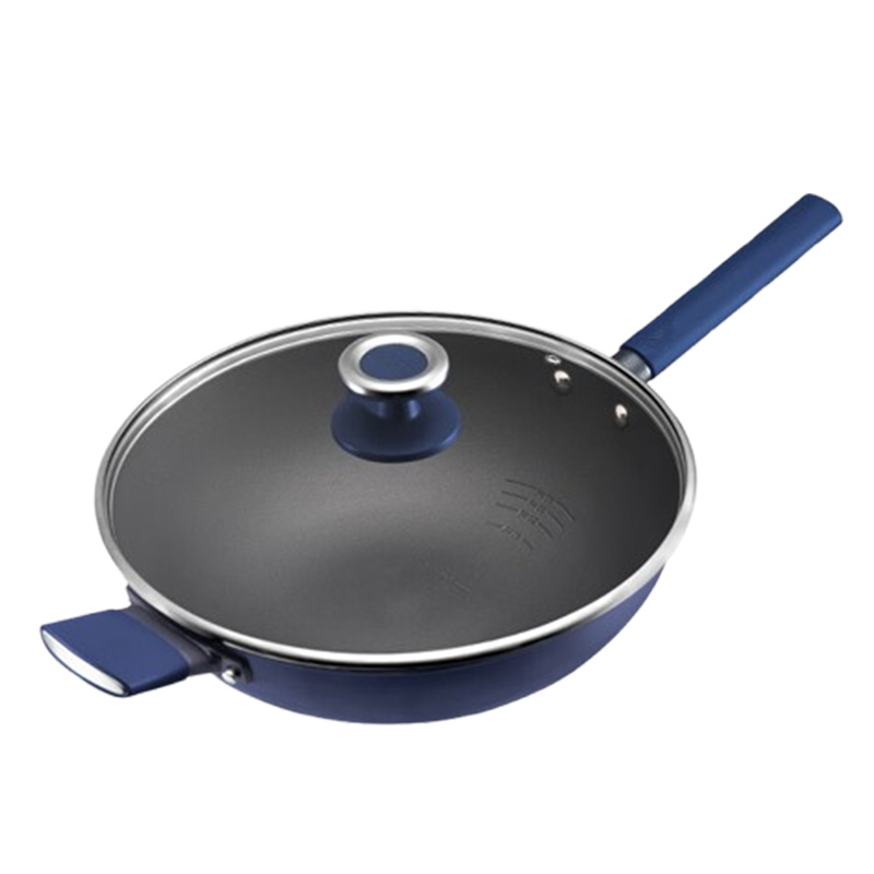 爱仕达炒锅32cm钛晶0涂层聚能少油不粘炒菜锅具CC32Z8Q