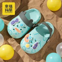 幸福玛丽洞洞鞋儿童夏季防滑室内包头卡通防臭男女童凉拖鞋沙滩鞋