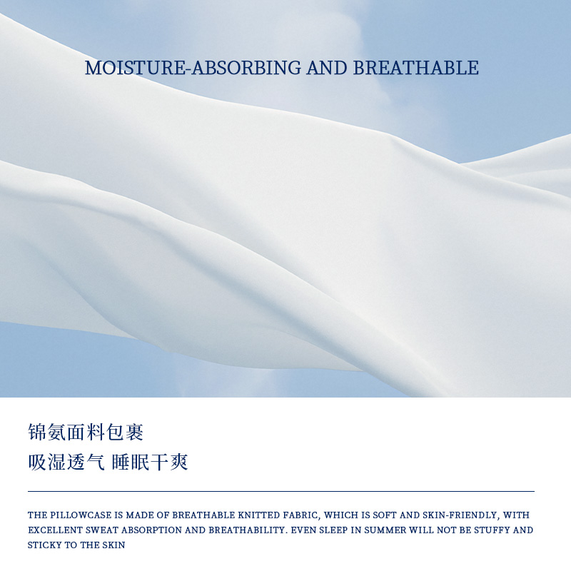 伊伊爱 YHJ25672 慢回弹记忆绵护颈枕 42*70*10cm 赠枕套高清大图