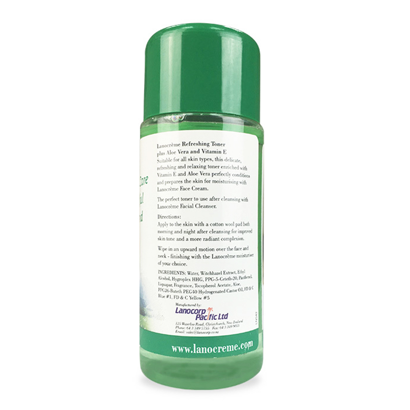 新西兰lanocreme兰侬芦荟洁颜爽肤水120ml