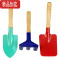 真智力儿童沙滩玩具铁铲铁桶小铲子和桶套装海边户外园艺挖沙子挖土工具