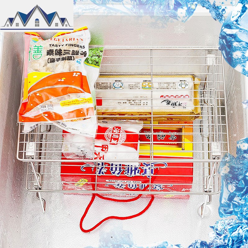 冰柜分层架 内置下水置物架不锈钢锅架橱柜沥碗架厨房隔层收纳 三维工匠高清大图