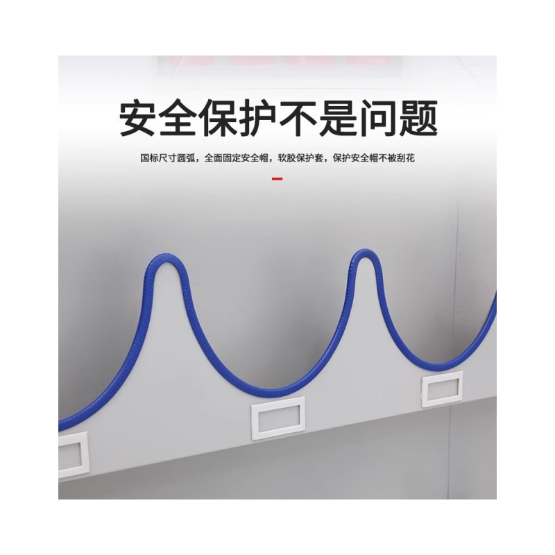 铭思达安全帽收纳架16顶壁挂款个高清大图