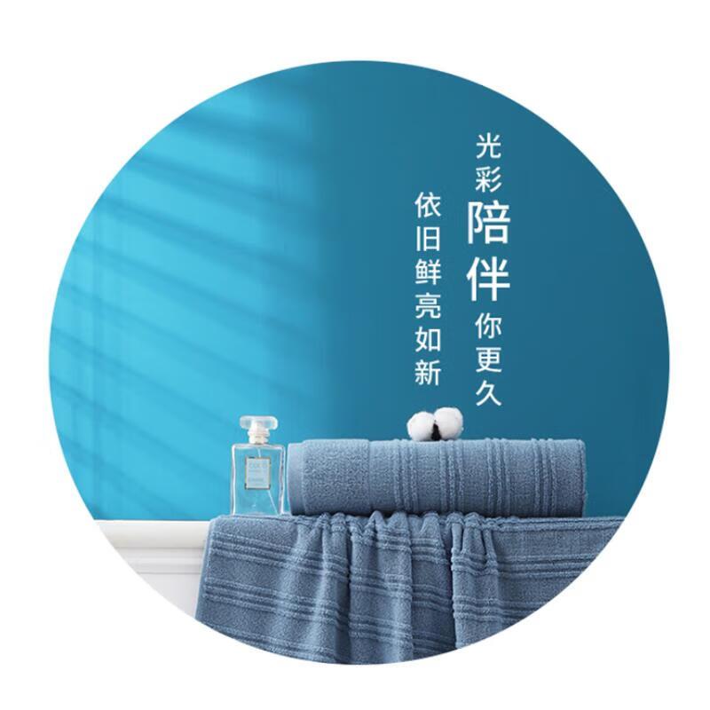 洁丽雅经典全棉优品-1面巾礼盒 1条装(单位:条)白,蓝,灰,粉色高清大图