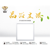 帅居(SHUAIJU) 白框方集成吊顶LED平板灯卫生间嵌入式300*300LED平板灯照明灯浴霸