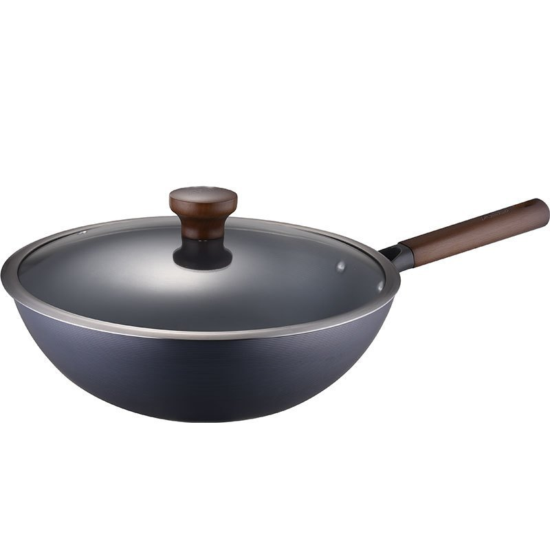 爱仕达(ASD)锈不了·轻量高纯铁炒锅明火磁炉通用不易锈窒氮锈不了精铁锅炒锅无涂层 CF32P1Q