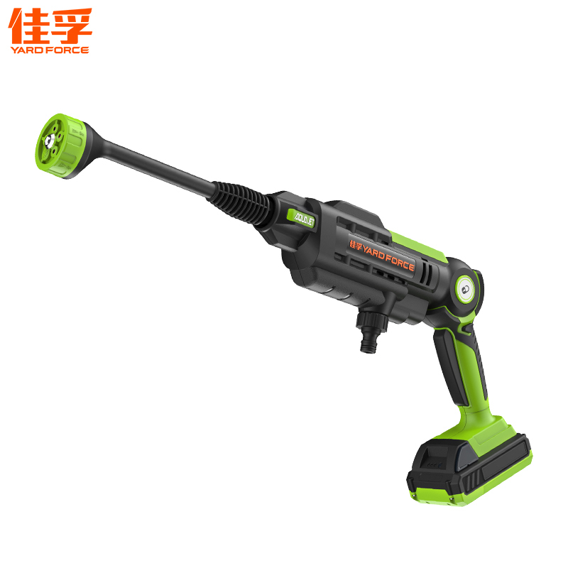 佳孚YARDFORCE 无线洗车机 家用无线手持清洗机 洗车神器 高层户外洗车 24V锂电池洗车器洗车水泵E022升级版