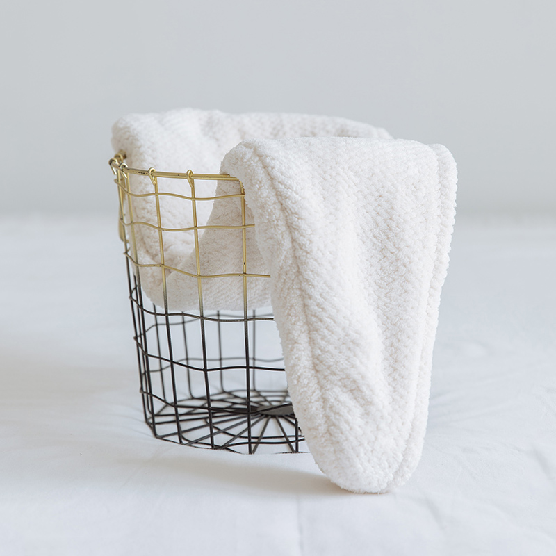 京城派干发帽超强吸水浴帽洗头发速干毛巾包头女可爱长发加厚干发巾 65*25cm 双层-奶白色