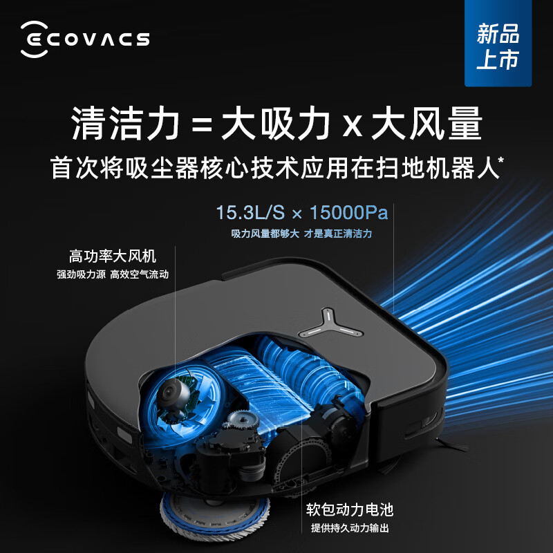 科沃斯X5 PRO ULTRA AI扫地机器人自动清洗集尘全自动洗地机智能家用自动上下水扫拖一体 X5ProUltraA高清大图