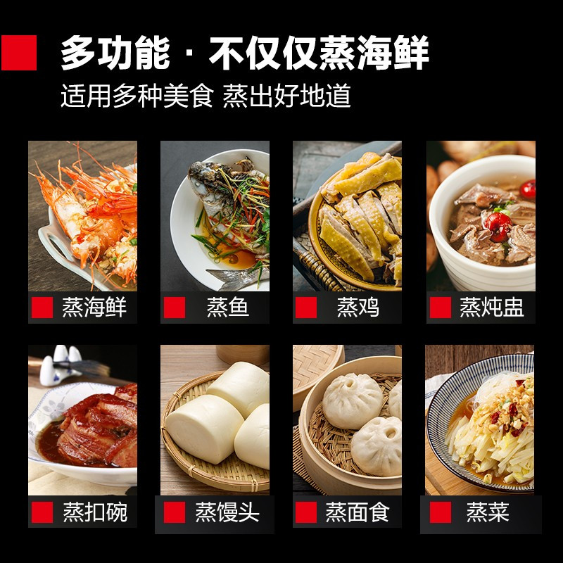 德玛仕 DEMASHI 燃气蒸饭柜蒸鱼海鲜蒸柜蒸包蒸饭机车三门12盘分层控制不串味SZXT18B-100T-3M 天然气