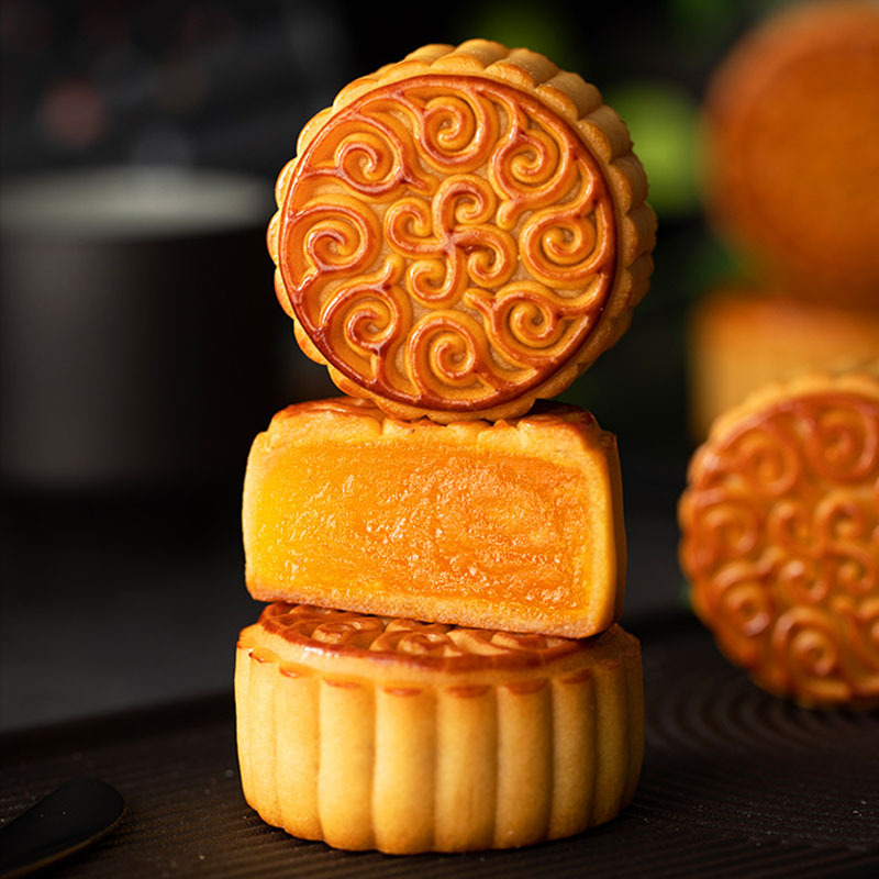 8味8饼刻凡揽月两层提篮480g中秋节广式二层月饼礼盒装月饼老式传统