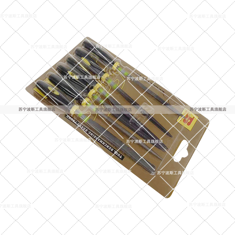 波斯(BOSI) 荧光系列六件套什锦锉 φ4×160mm 套高清大图