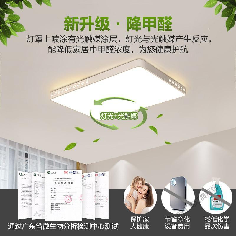 苏宁放心购 led吸顶灯长方形客厅灯2019年新款大灯卧室灯具简约现代大气家用房间餐厅灯过道走廊灯大厅灯饰网红温馨浪漫