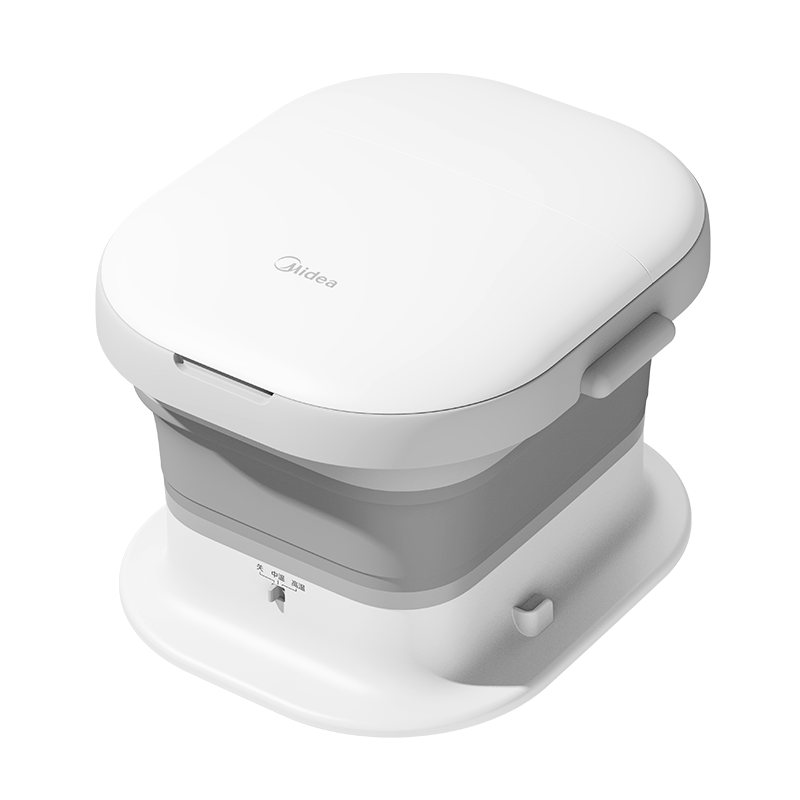 美的ZS108泡脚桶折叠足浴盆按摩洗脚盆电动加热智能恒温足疗洗脚盆送长辈父母节日生日开学中秋节礼物折叠支撑款足浴盆高清大图