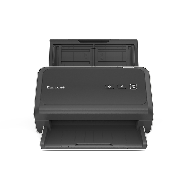 齐心(COMIX)QX1066国产扫描仪 高速馈纸式高清彩色双面连续扫描A4幅面66ppm/132ipm高清大图