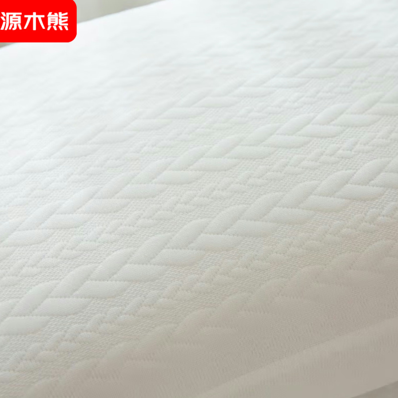 源木熊高弹记忆棉不塌陷深睡护颈椎枕柔软助眠针织枕芯 zz中枕800g款高清大图