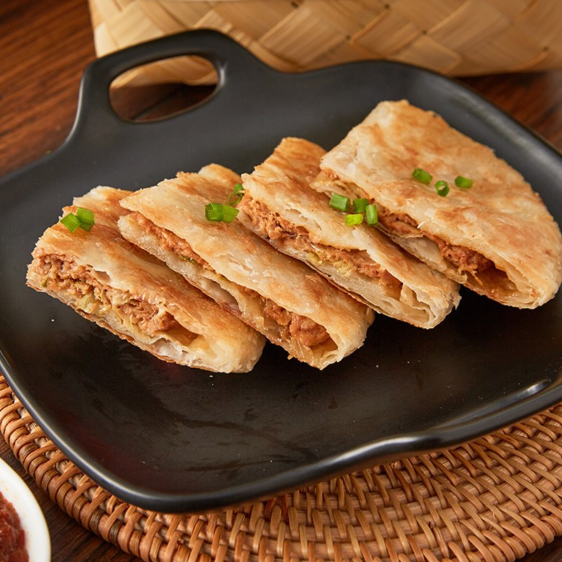 安井酥皮馅饼猪肉大葱馅300g*3包