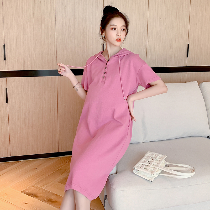 恋名媛happiness孕妇装~2021夏季薄款孕妇裙连衣裙宽松大码外出长裙